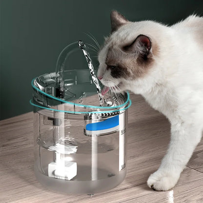 2L Pet Cat Dog Drinker Activated Carbon Filter USB Powered Automatic Pet Feeder Motion Sensor Bowl Pet Smart Silent Drinking