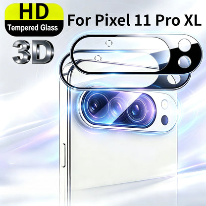 1-2Pcs 3D Premium HD Black Camera Lens Tempered Glass Protector For Google Pixel 11 10 9 Pro XL 10A 9A 9H Anti-Scratch Lens Film