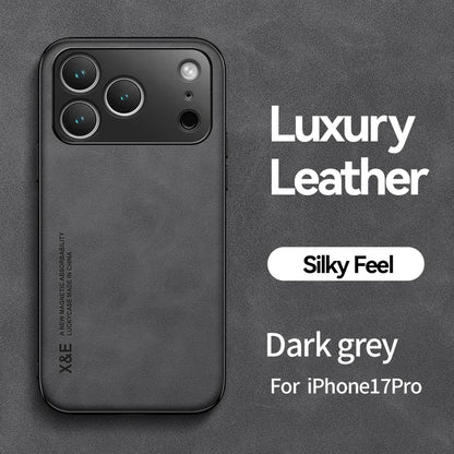 Magnetic Leather Case For iPhone 17 Pro Max Air iPhone17ProMax Air 5G Shockproof Silicone Soft Case Cover
