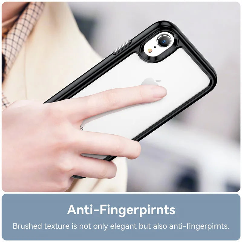 For iPhone XR Case iPhone X XR XS Max Cover Shockproof Colorful Soft Edge Silicone Transparent Bumper For iPhone XR 6.1 inch