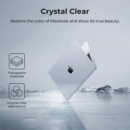 Crystal Clear Laptop Case for Macbook Neo 13 2026 Air 15 M4 M3 Hard Cover for Mac Book Pro 14 M1 M2 M5 14 16 Sleeve Accessories