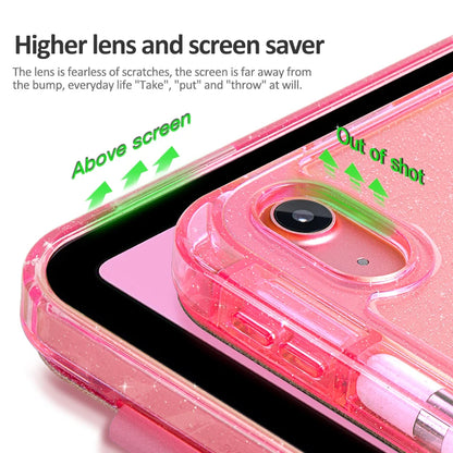 Glittering Sparkly Case for New iPad A16 11 10th Generation 2025 10.9 11 inch Tri-fold Auto Sleep Smart Stand Protective Cover