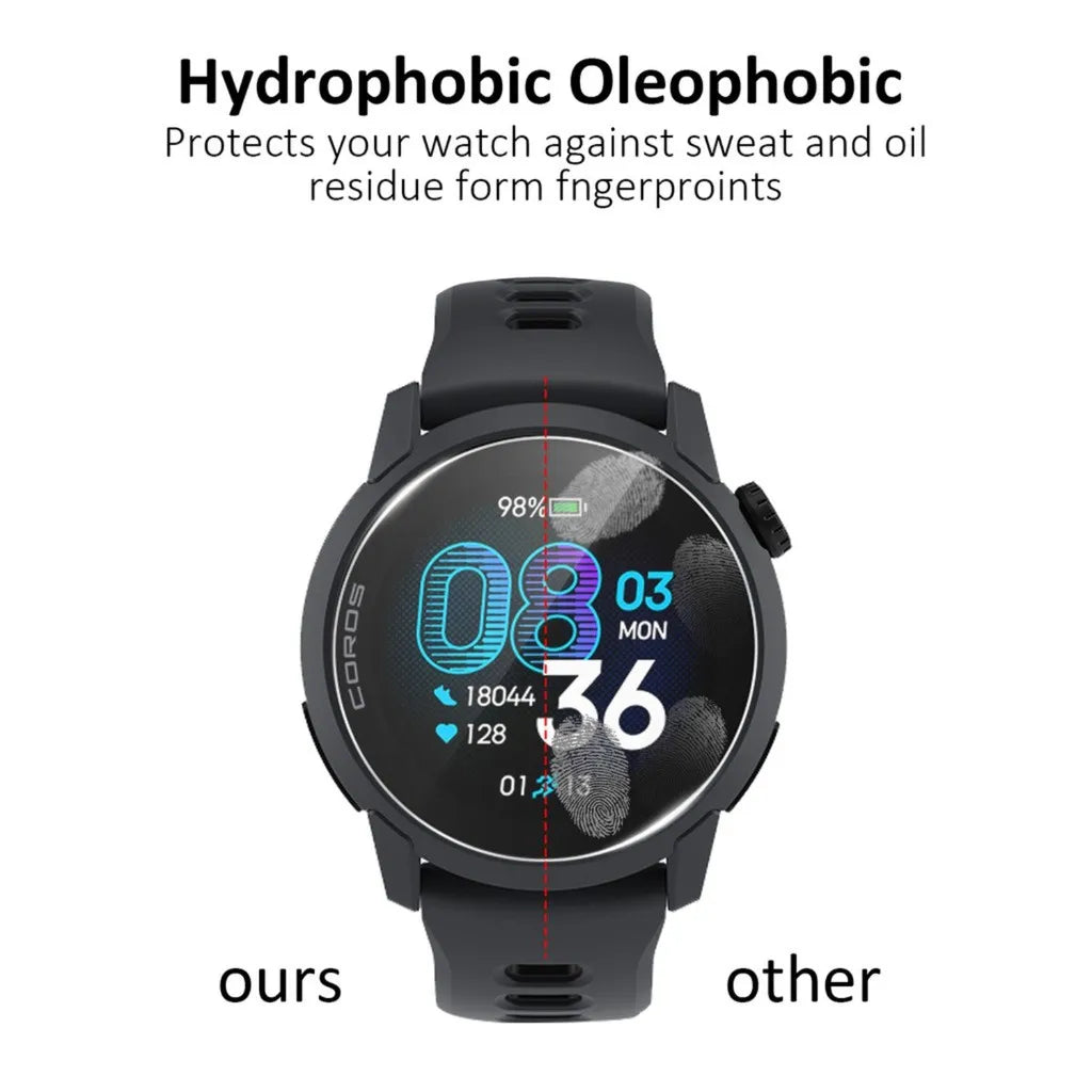 2.5D HD Clear Glass for Coros Pace 2 4 3 PRO Smartwatch 9H Ultra-Thin Durable Tempered Glass Screen Protector Scratch Resistan
