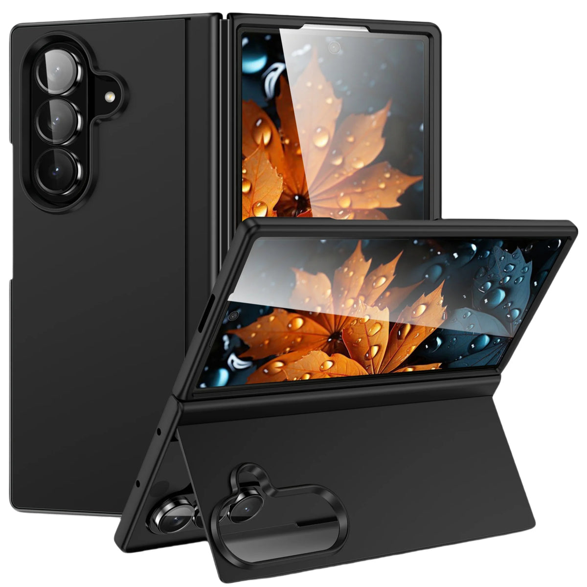 Hard Strong Anti-Fingerprint Stand Case for Samsung Galaxy Z Fold 8 ultra 7 5G fold8 Fold7 Fold6 Fold5 Fold 5 6 4 3 Fold3 Fold4