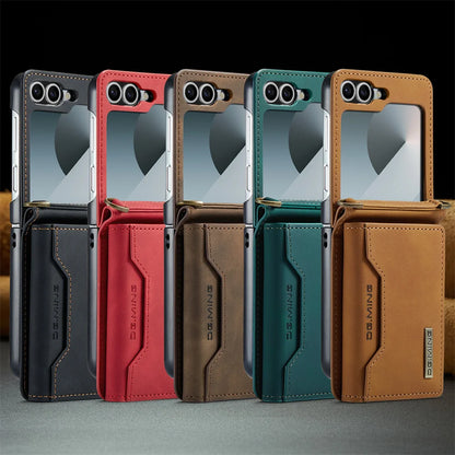 Wallet Case for Samsung Galaxy Z Flip 8 7 6 5 4 3 7FE Shockproof Cover with Protective Leather Card Holder Pocket