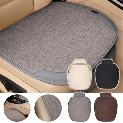 Car Breathable Flax Seat Cover Universal Front Seat Anti Dust Anti Scratch Protector Cushion Covers For Car Interior Accessories