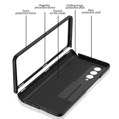 For Samsung Galaxy Z Fold 2 Magnetic Hinge All-included Case 5G Shockproof Protection Stand Matte Cover For Galaxy Z Fold2 Case
