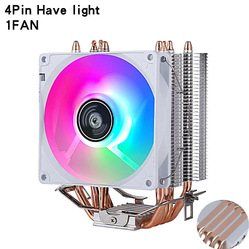 XUANFENG 2/4/6 Heat Pipe Cooler CPU Fan 90mm Air-Cooled Processor Compatible LGA2011-3 X79 X99 E5 2066 115x 1200 1700 I5 AM4 AM5