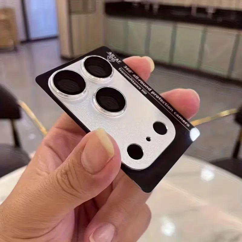 1pc Protective Film for iPhone 17 18 Pro Max/iPhone 17 18 Pro/17 Air 18 Fold Full Coverage Camera Lens Protector Metal Frame