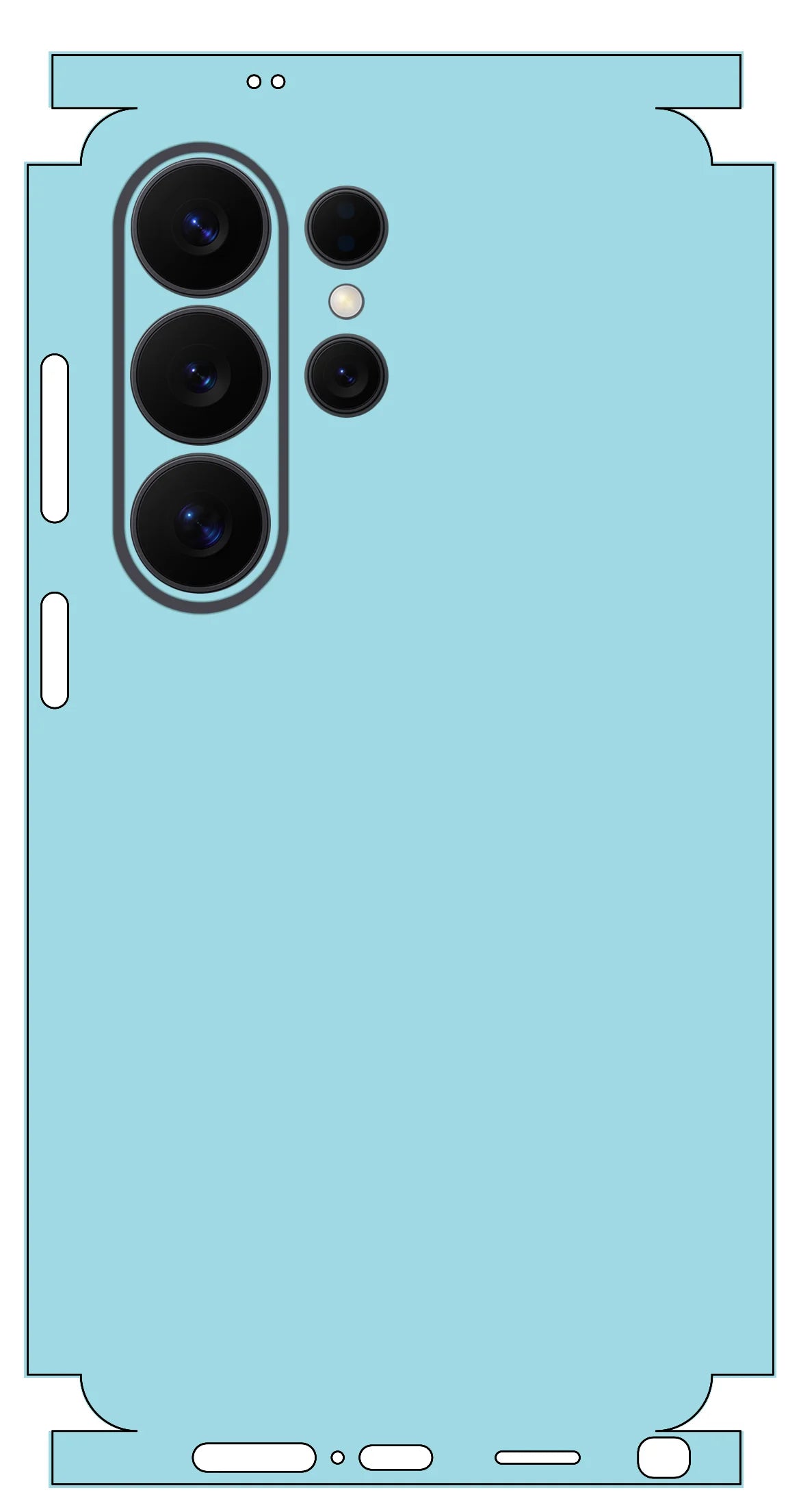 MIX002 Skins Grain Film Wrap Phone Back Sticker For SAMSUNG Galaxy S25 S26 Ultra S24 Plus S22 Ultra S22 S21 FE Film