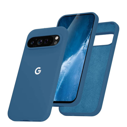 Matte Soft Liquid Silicone Slim Case for Google Pixel 8 9 10 11 Pro XL 6 7 8A 9A 10A 7A 6A Skin Feel Pure Color Ultra Thin Cover