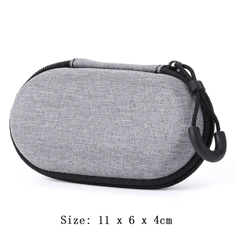 Portable Zipper Earphone Case Bag for Airpod Earpods KZ BA10 AS10 ES4 Charging Cable Accessories Mini Carrying Storage Bag Pouch