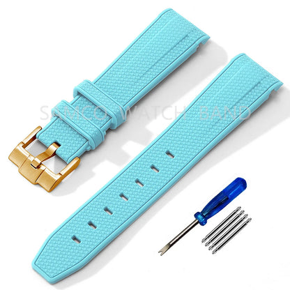 Silicone Strap for MoonSwatch Watch 20mm Rubber Replacement Band for Omega X Swatch Speedmaster Watch Bands