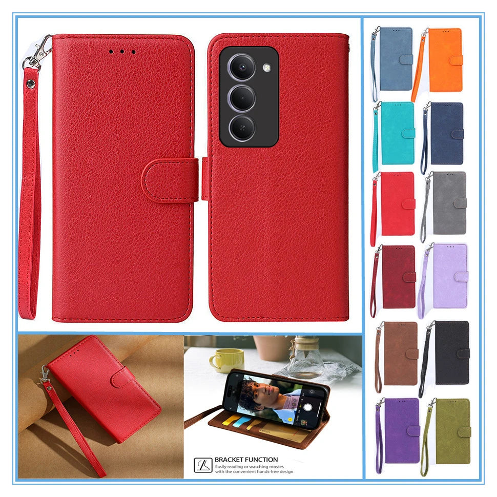 Flip Book Holster Case For Redmi 15 Phone Cover Leather Etui Redmi 15 Case Global Version Xiaomi Case Redmi 15 4G 5G Redmi15 Bag