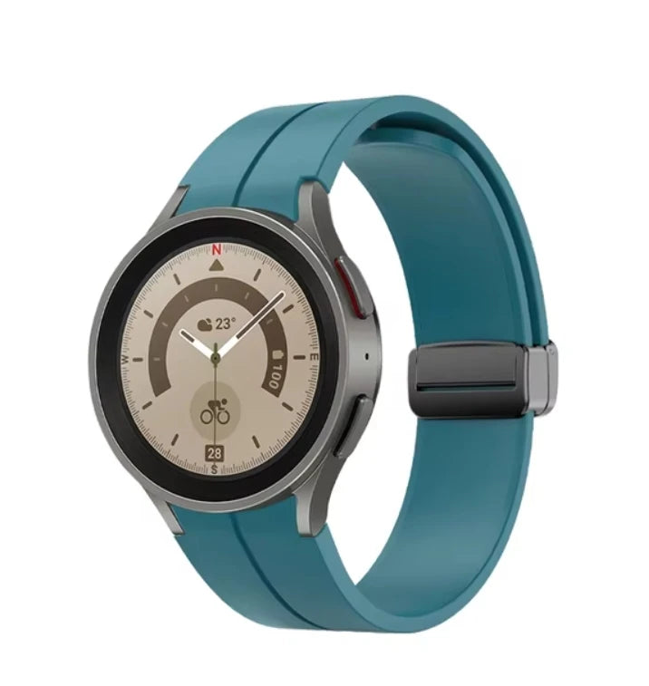 No Gap Magnetic Silicone Strap For Samsung Galaxy Watch 7 6 5 4 44mm 40mm Pro 45mm Bracelet Galaxy Watch6 Classic 43mm 47mm Band