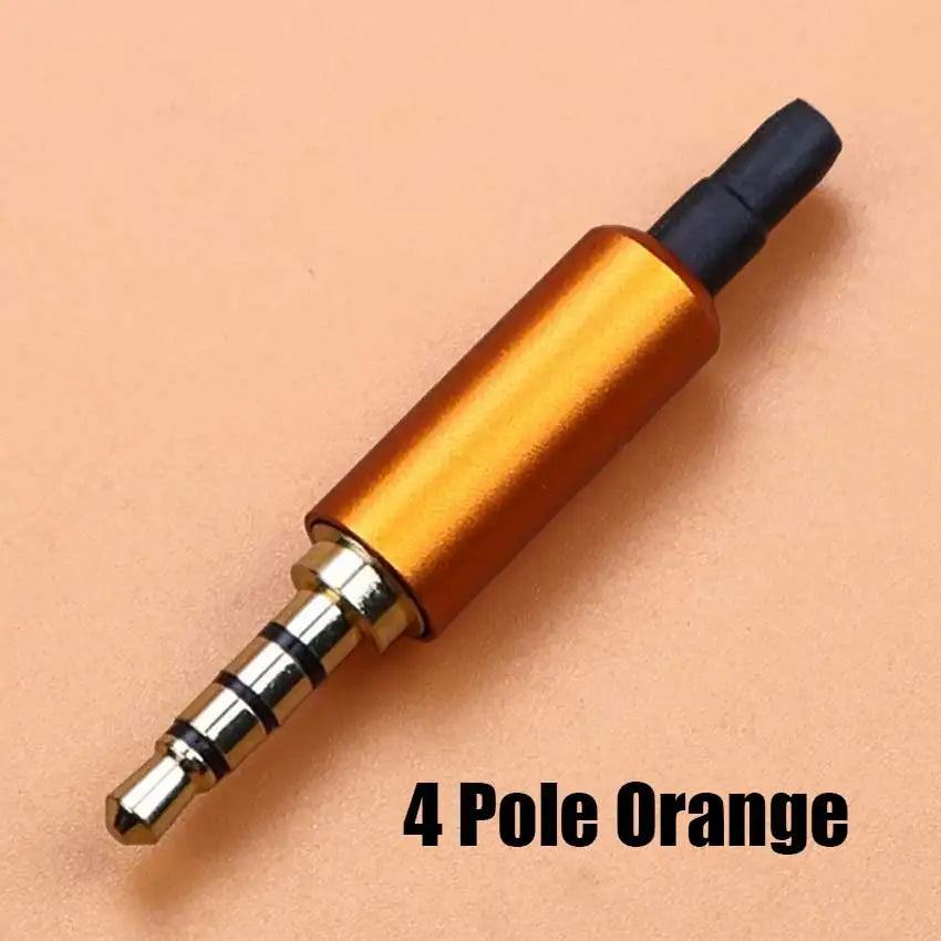 1pcs 3.5mm Mono Stereo Headphone Plug DIY 2 3 4 Pole Male Audio Adapter 3.5 Speaker Earphone Jack AUX Solder Wire Connector