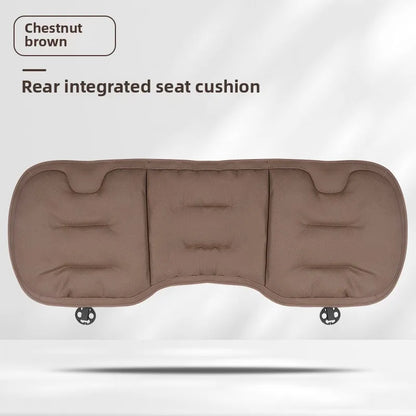 Universal Perforated Nappa Leather Car Seat Cover Luxury Sedan SUV Breathable Comfortable Cloud Cotton Cushions Car Seat Cover