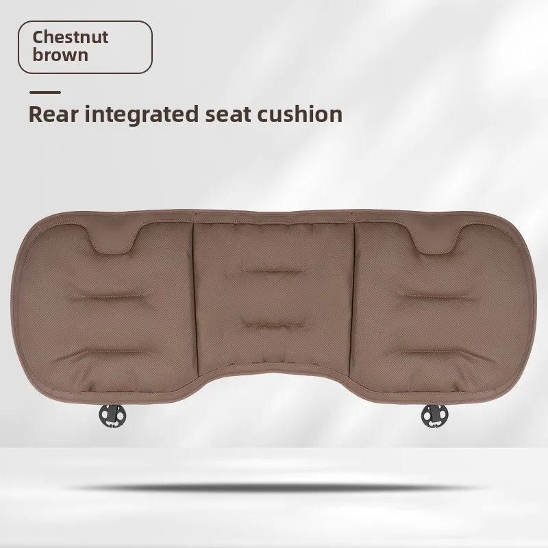 Universal Perforated Nappa Leather Car Seat Cover Luxury Sedan SUV Breathable Comfortable Cloud Cotton Cushions Car Seat Cover
