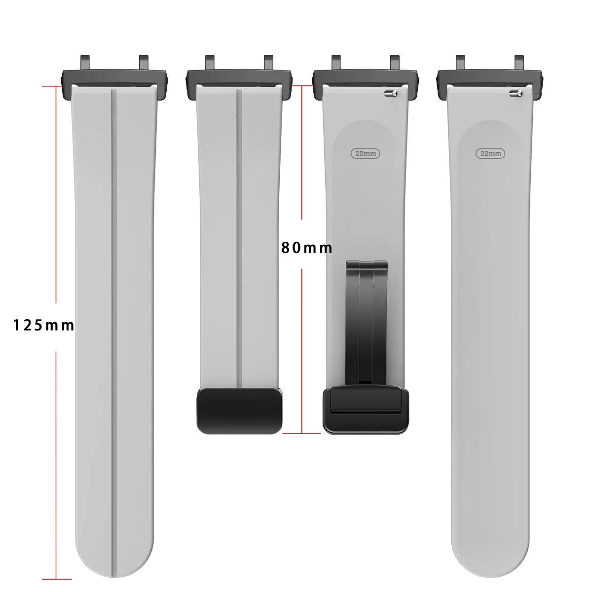 Magnetic Silicone Watch Band For Huami Amazfit T-Rex2 Strap Bracelet Replacement Wristband For Amazfit T Rex 2/3 Sport Watchband