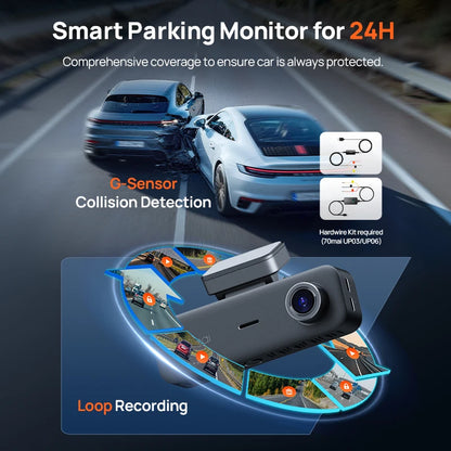 70mai T800E 3-Channel Dash Camera 4K+1080P Triple View HDR Supercapacitor GPS WiFi 6 70mai T800E Car DVR Voice Control
