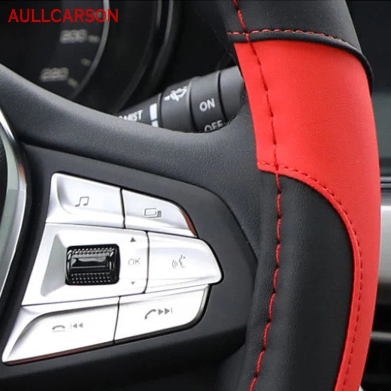 For JAECOO J7 2023 2024 Steering Wheel Cover Breathable Anti Slip PU Leather Car Accessories