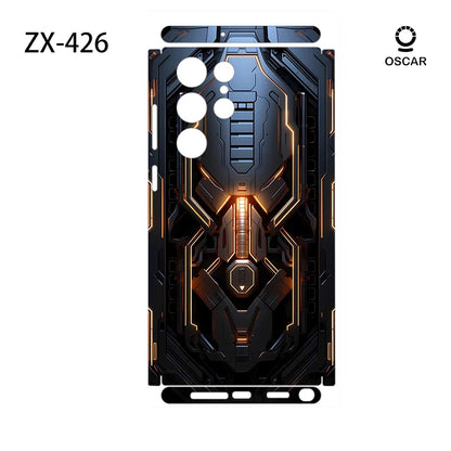 Colorful Decal Skin for Samsung Galaxy S23 S25Ultra Plus S26 S24Ultra Back Screen Protector Cover Wrap Stones Sticker
