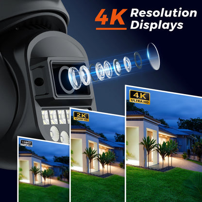 BESDER 5K 10MP Wifi Camera PTZ Outdoor AI Human Detection Dual Screen 4K 8MP CCTV Security IP Camera Audio Email Alarm O-Kam Pro