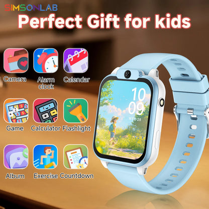 2026 NEW Smart Watch for Children Multifunctional Watch Camera Control Take Photo Multi-mode Wisdom Games 24 Languages Gift Kids