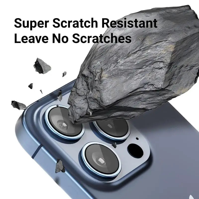iPhone 17 Pro Max Sapphire Camera Lens Protector + Tempered Glass Screen Protector, 9H Anti-Scratch HD Clear Full Cover Set