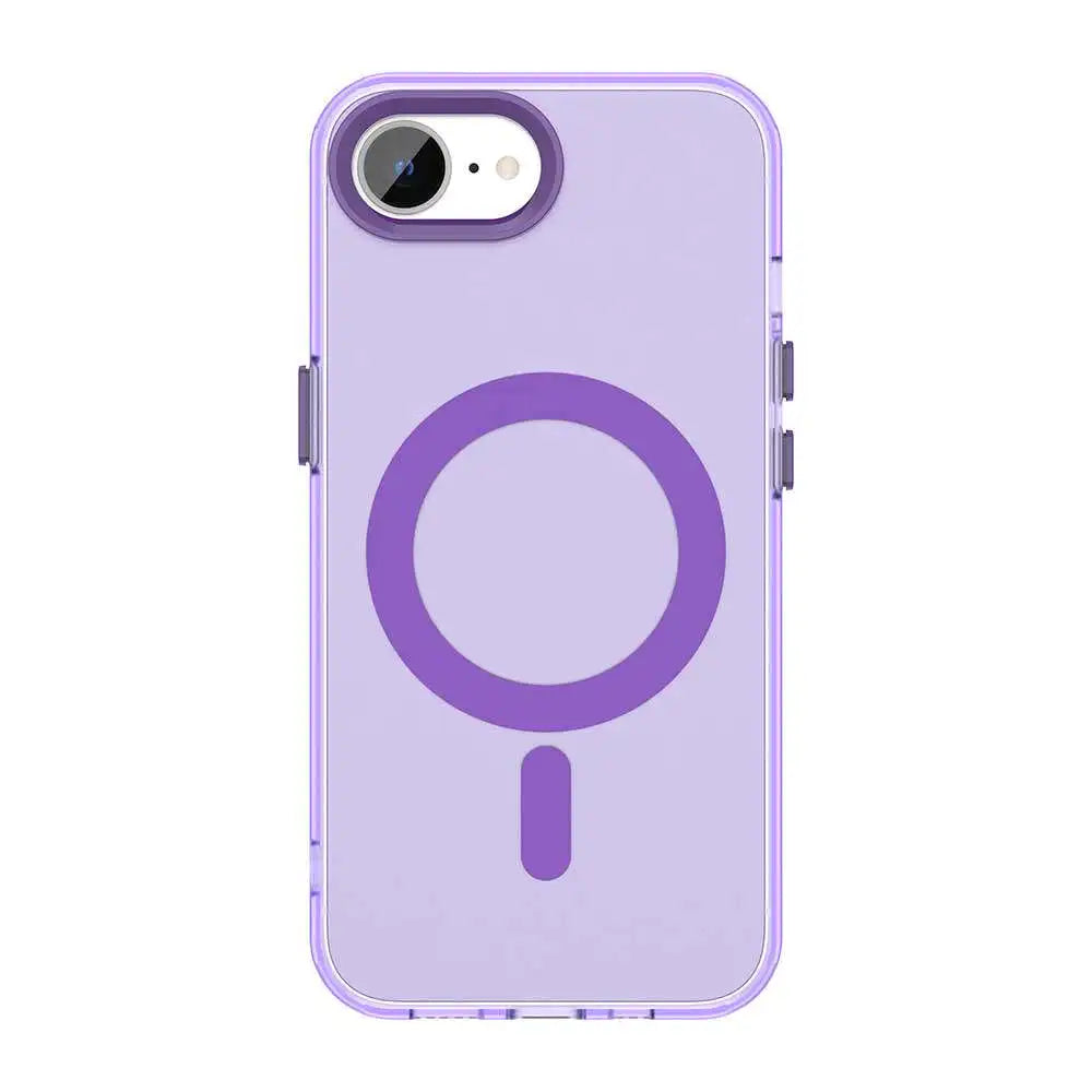 For iPhone 17e 16e Case New Fashion Frosted Transparent Candy Magnetic  Anti-drop Cover For iPhone 17E Wireless Charging Funda