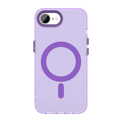 For iPhone 17e 16e Case New Fashion Frosted Transparent Candy Magnetic  Anti-drop Cover For iPhone 17E Wireless Charging Funda