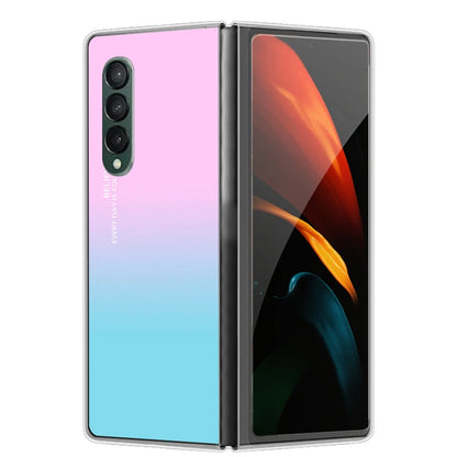 Case For Galaxy Z Fold 7 6 5 3 4 2 Transparent Hard Folding Luxury Painted For Samsung Z Fold 7 Fold Special Fold2 Clear Cover