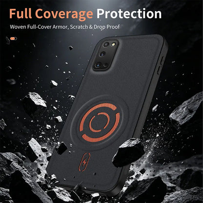 ShockProof Fabric Magnetic Case For Samsung Galaxy S20 FE Plus Ultra S20FE S20Plus S20Ultra Wireless Charging Back Cover Coque