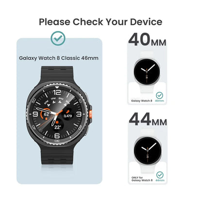 2PCS Tempered Glass For Samsung Galaxy Watch 8 Classic/8 40mm 44mmCover Anti-Scratch Screen Protector With Tool Easy Install Kit