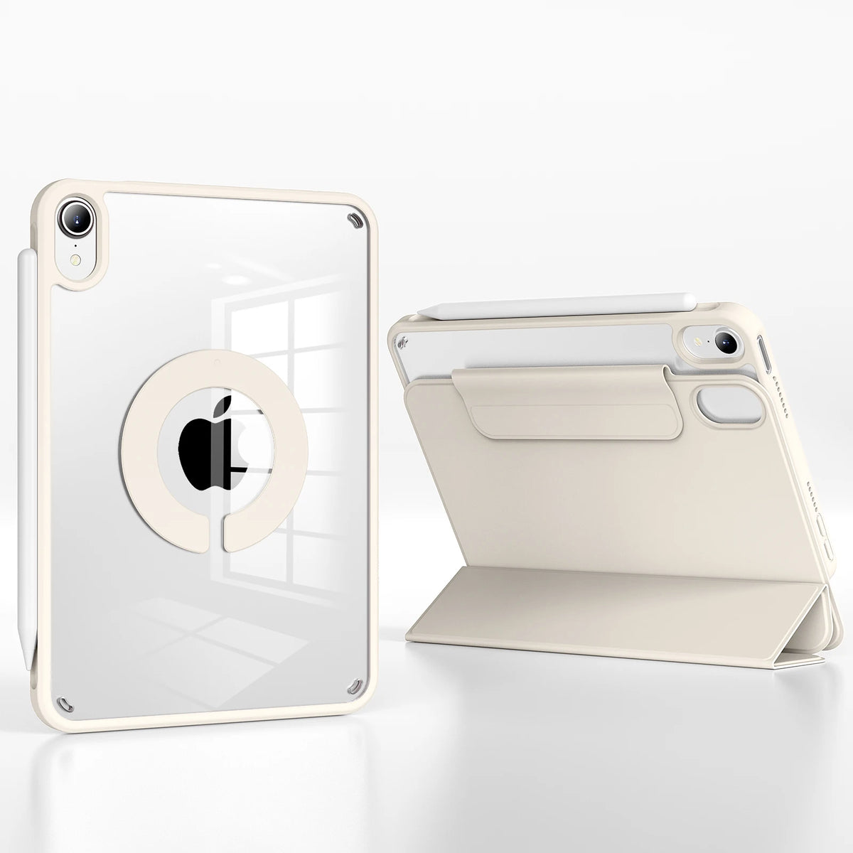 RBP For iPad Pro 11 13 inch Magnetic Case,For iPad Air 11 Air4/5 10.9 Mini6 10.2 9th 8th 7th Gen Rotate 360°Detachable Back Case
