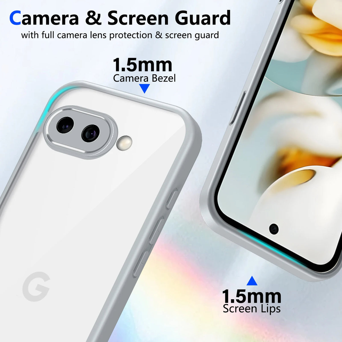 For Google Pixel 9A Case Air Cushion Shockproof Silicone Bumper Clear Matte Back Cover Hard Phone Case for Google Pixel 9A G3Y12