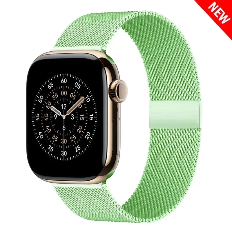 Milanese loop strap For Apple Watch band 11 46mm 44mm 40mm 41mm 42mm 45mm bracelet iwatch series 10 8 7 6 5 4 SE 9 Ultra 3 49mm