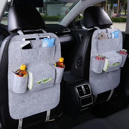Car Backseat Organizer with Tissue Box Tablet Holder Auto Back Seat Storage Cover Protector Travel Road Trip Kids Toddlers Amagi