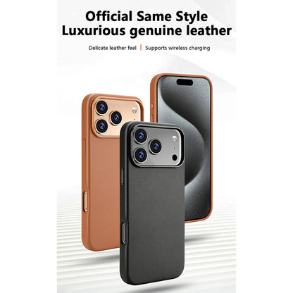 Magnetic PU Leather Phone Case For iPhone 18 17 Pro Max 16 15 14 Plus 13 Air For Magsafe Wireless Charging Shockproof Cover