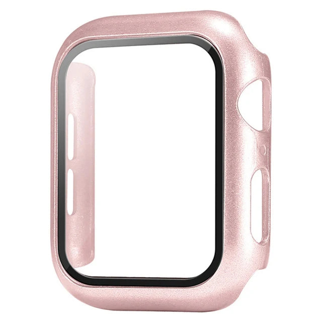 Glass+Cover For Apple Watch case11 10 9 8 7 6 SE 5 Ultra Accessorie Screen Protector iWatch serie 44mm 40mm 49 41 45mm 42mm 46mm