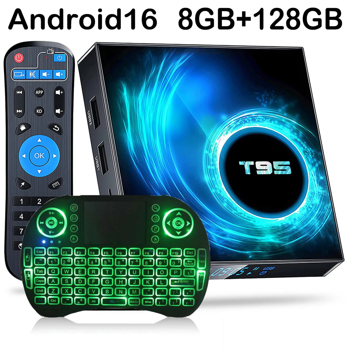 Smart TV Box 2026 T95 Plus HD 6K Android 16 Allwinner H616 4GB 64GB 128GB Dual Wifi Media Player PK X96Max Plus H96 Set Top Box