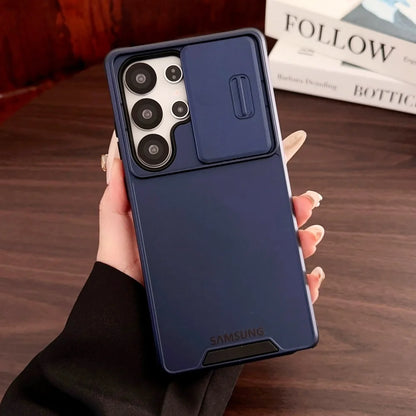 Military Grade Protection Cases For Samsung S26 S25 Ultra S24 S23 Plus S22 S21 S20 FE A16 A36 A56 A55 A35 5G Slide Camera Cover