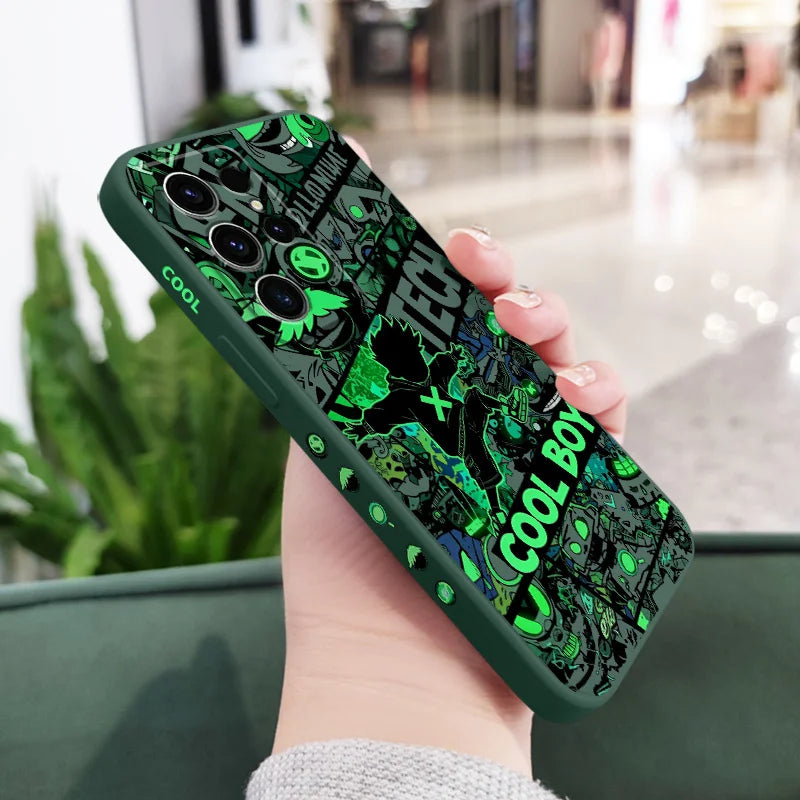 Cool Guy Graffiti Phone Case For Samsung Galaxy S25 S24 S23 S22 S21 S20 S10 S10E FE Ultra Plus Note 20 Ultra Silicone Cover