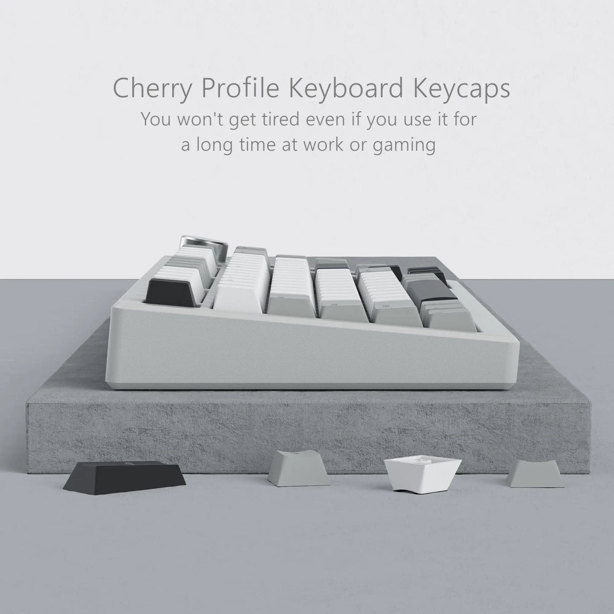140 Keys White Grey PBT Keycap RGB Shine Through Double Shot Keycaps Cherry Profile for MX Switches  Mechanical Gaming Keyboard