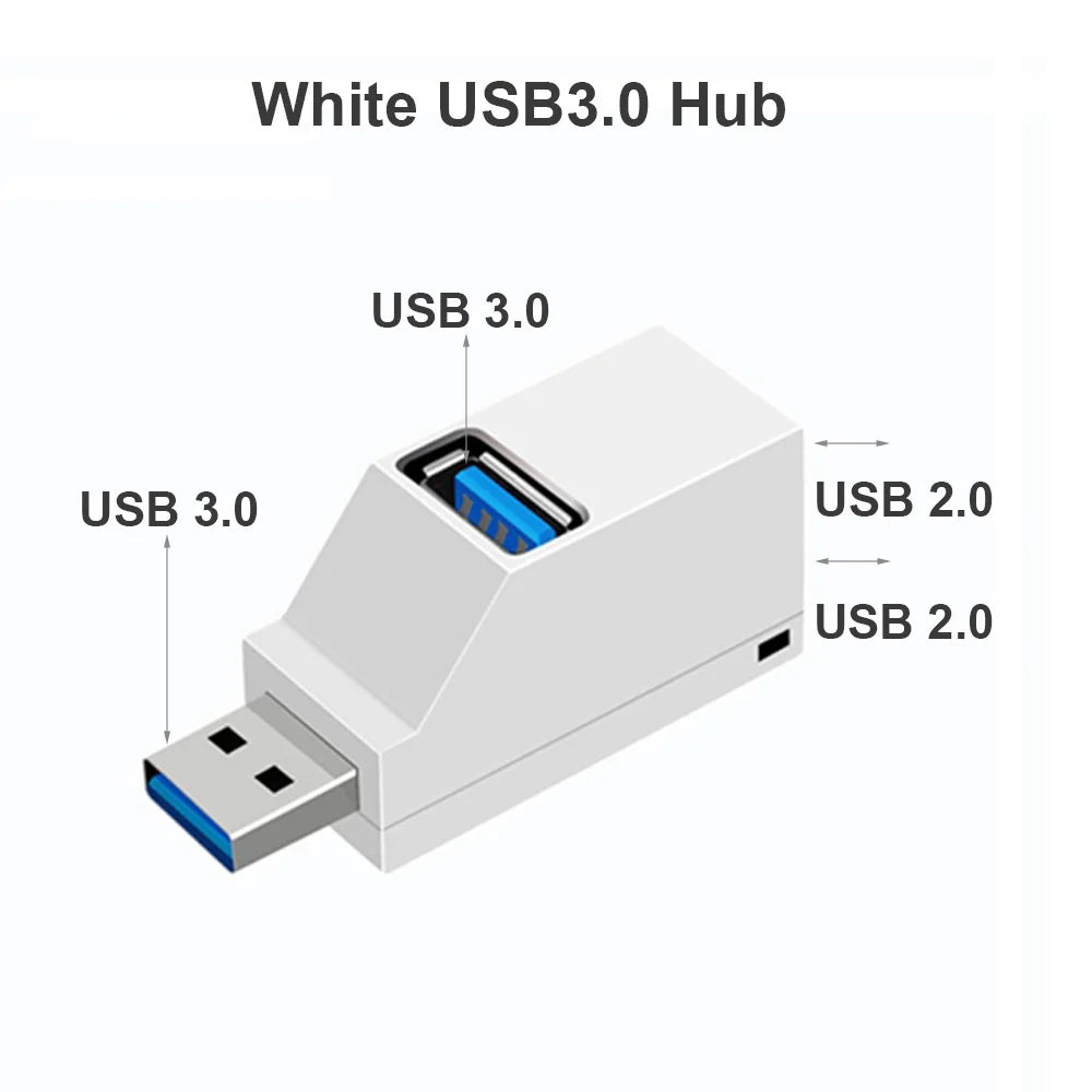 USB 3.0 HUB Extender Car Splitter Multi Port USB Hubs 2.0 Laptop Office Multi Function USB Reading Adapter For PC Laptops U Disk