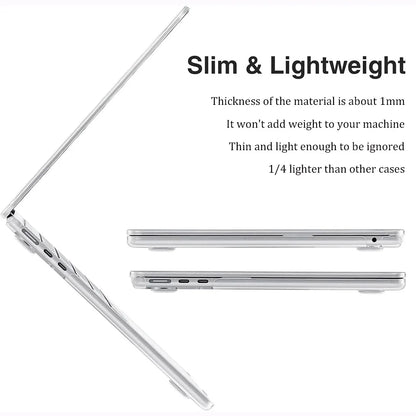 Laptop Cases For Macbook Pro 14/16 Pro/Max M5 Chip 2026 Case ,For Macbook Air 13.6 M5 M4 M3 M2 2026-2022 Cover,Crystal Clear