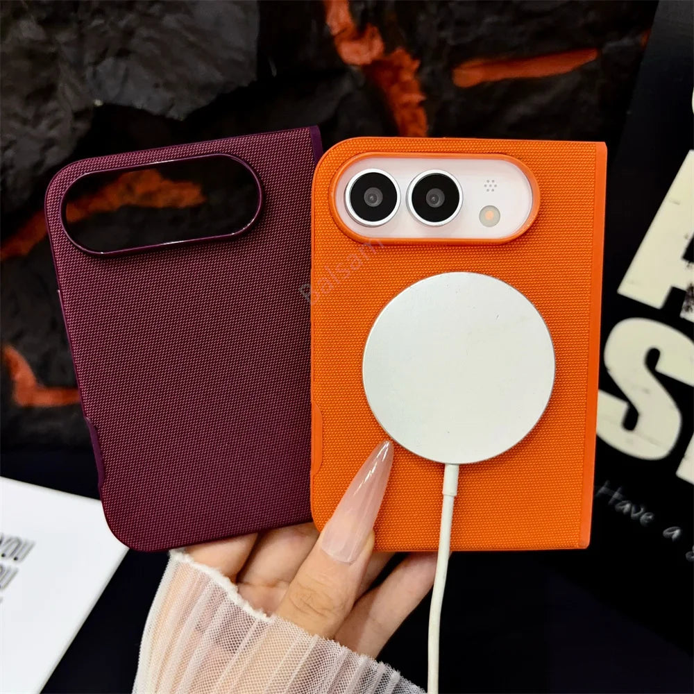 Original Tech Woven for Magsafe Phone Case for iPhone Duo Magnetic Wireless Charging Shockproof Back Cover