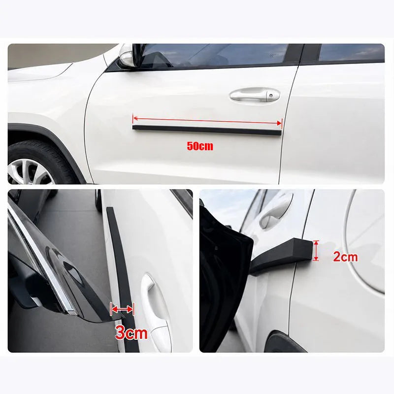 2pcs Magnetic Car Door Edge Guard Strip Anti-Collision Protector Universal Magnetic Door Bumper Strips for Parking