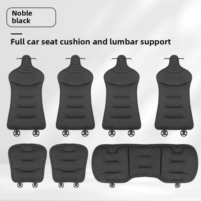 Universal Perforated Nappa Leather Car Seat Cover Luxury Sedan SUV Breathable Comfortable Cloud Cotton Cushions Car Seat Cover