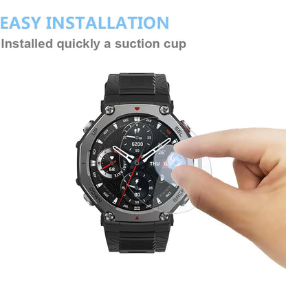 3pcs Tempered Glass Films Guard for Huami Amazfit T-rex 3 Smart Watch Trex 3 Screen Protector Protective Glass Film